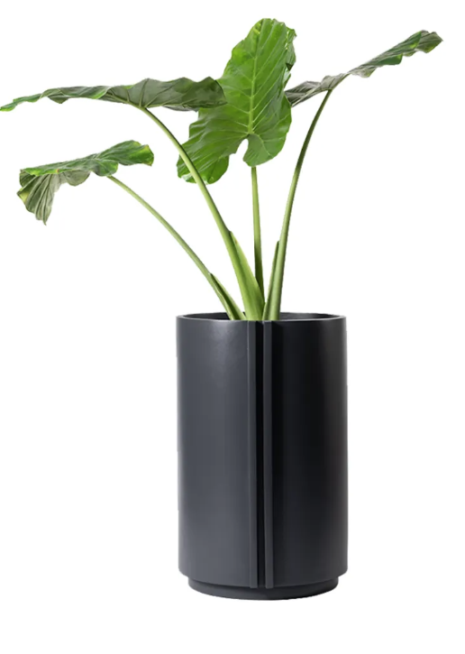 Maceta de Fibra Cilindro Gray