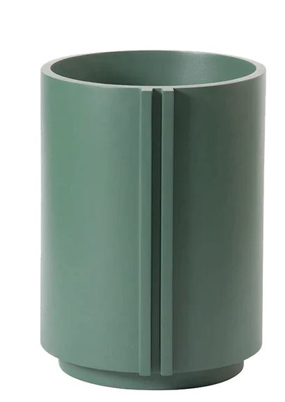 Maceta de Fibra Cilindro Sea Green