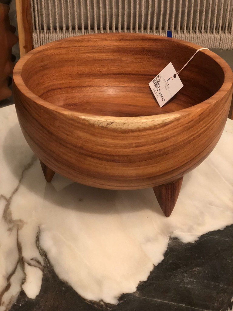 Bowl madera conacaste patitas grande