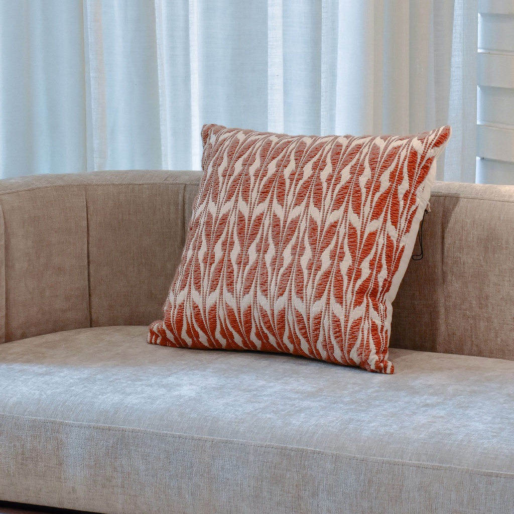 Cojín Mariposa Cuadrado Terracota