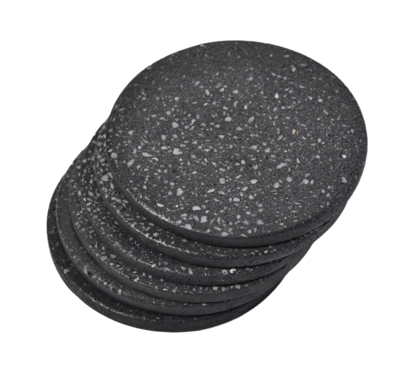 Coasters de concreto redondos (Set de 6)