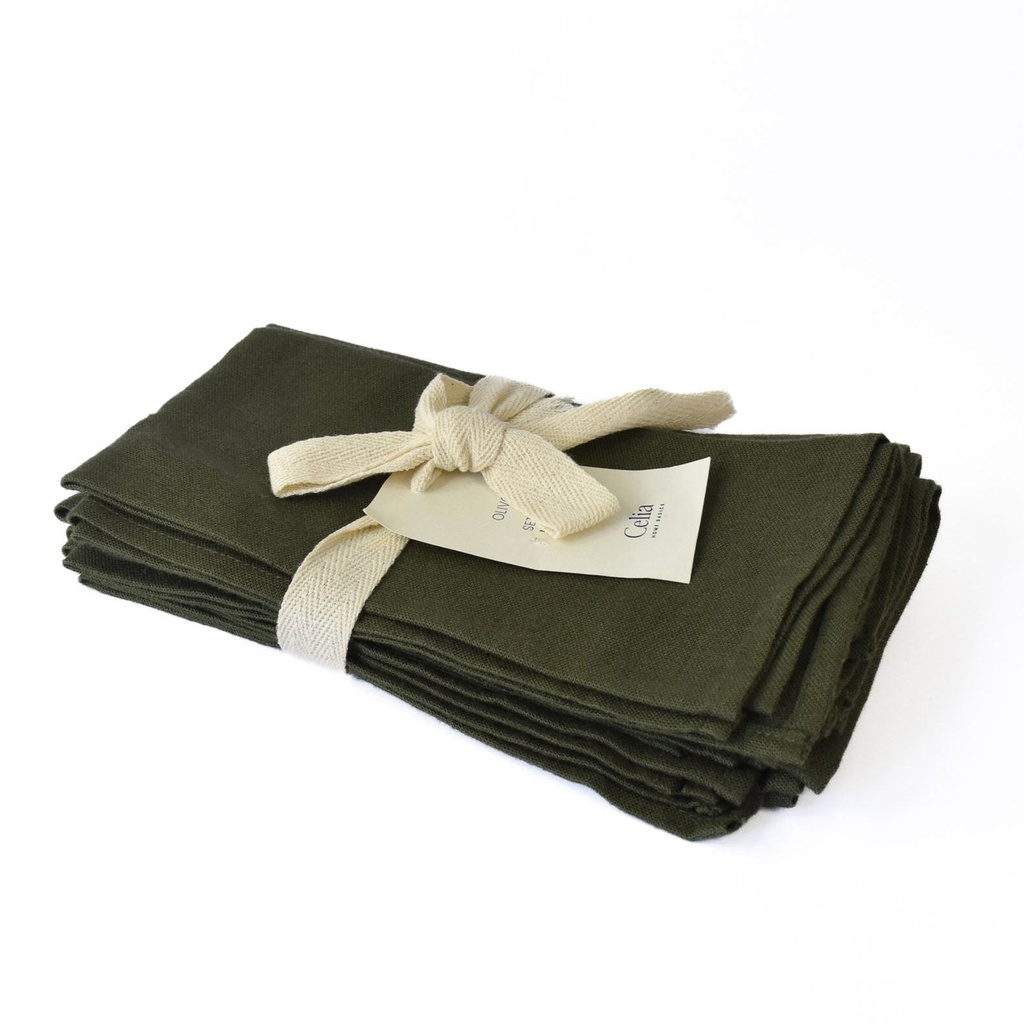 Servilletas Olivo (Verdes Set de 4)