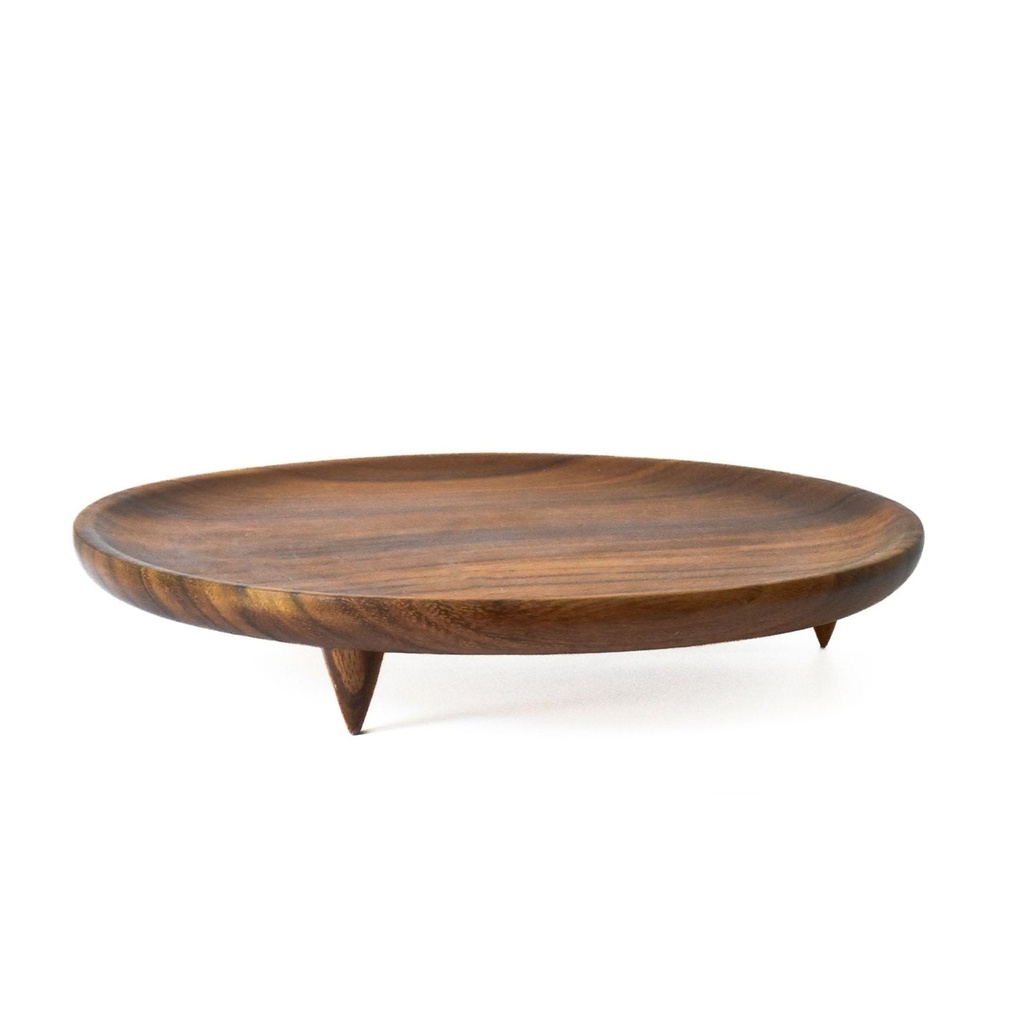 Plato madera Patitas Grande