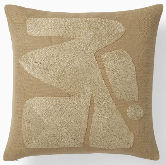 Cojín Greige Bordado