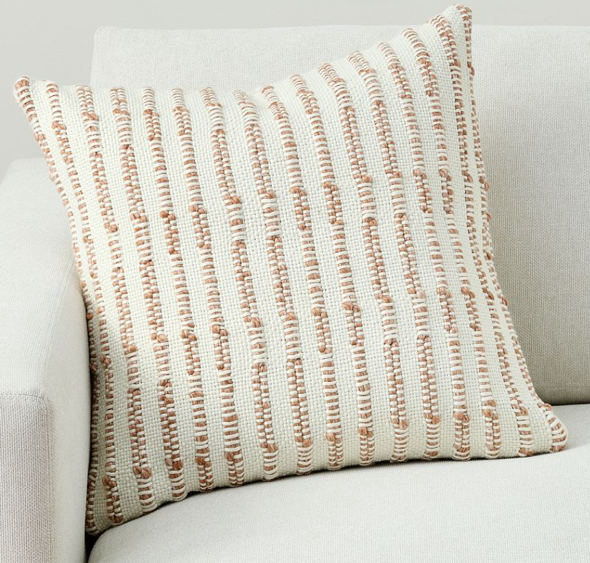 Cojín Bordado Terracota