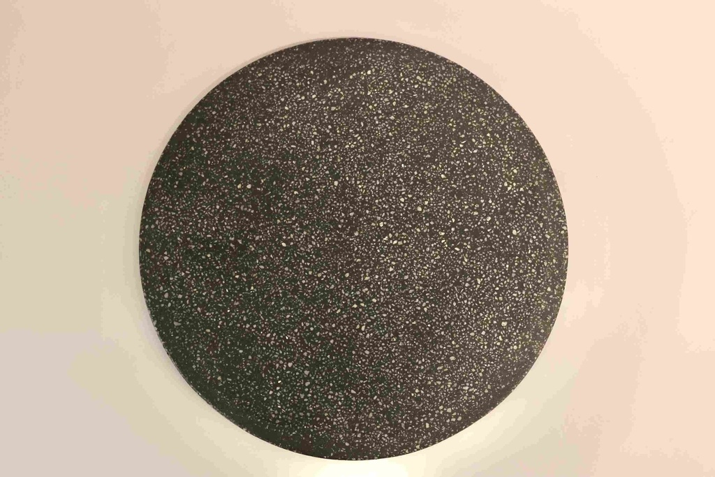 Baja Platos Lav Liso  Terrazo Negro