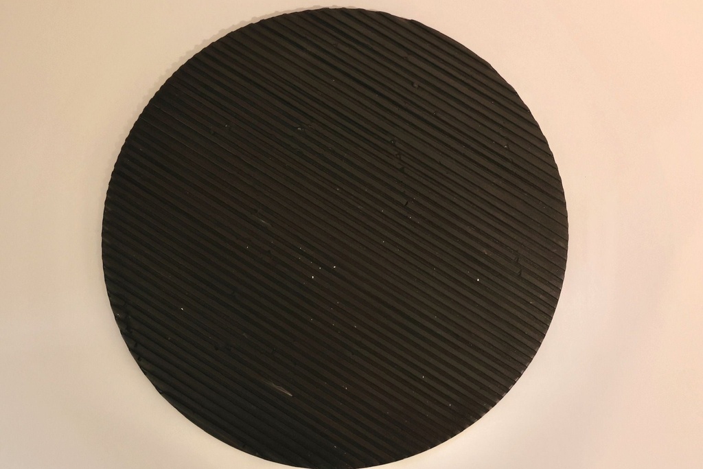 Baja Platos Lav con lineas Terrazo Negro