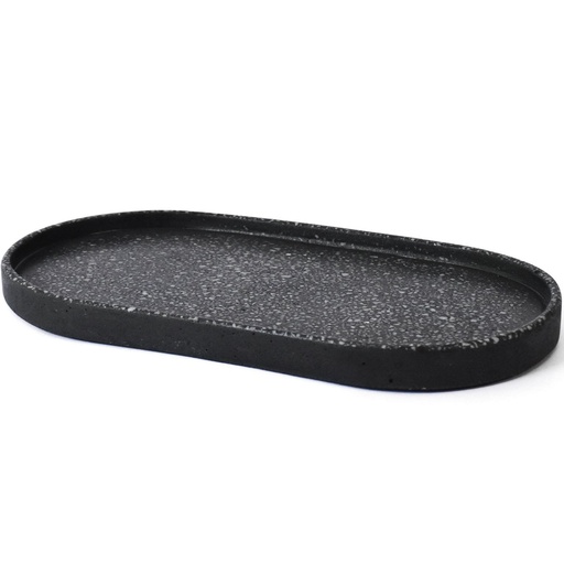 Azafate Ovalado Concreto Gris