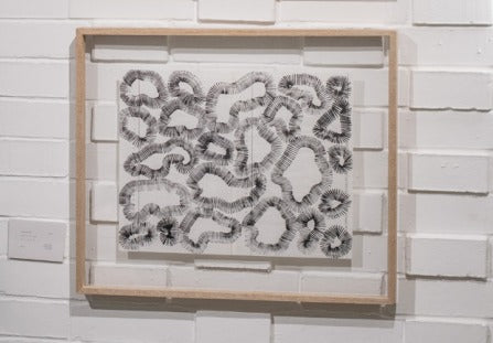 [OA0003] Obra de Arte - Pintura en papel " Organismos " Barbara Castañeda