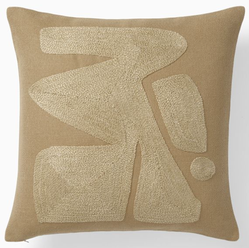 Cojín Greige Bordado