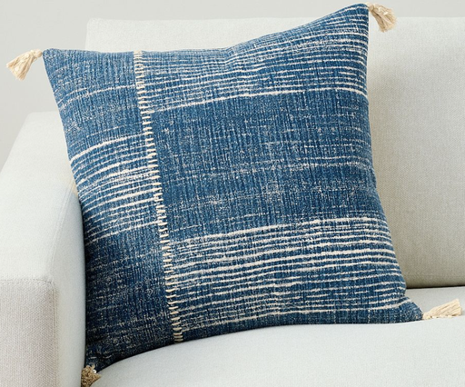 Cojín Rayas Bryer Indigo