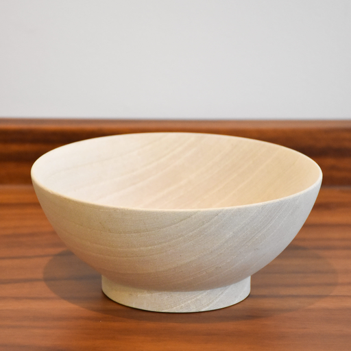 Tazón Pedestal Pequeño Cedro Blanqueado