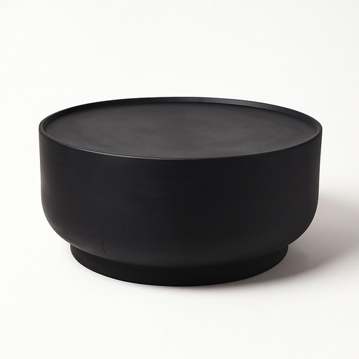 Mesa Redonda Negra Mate